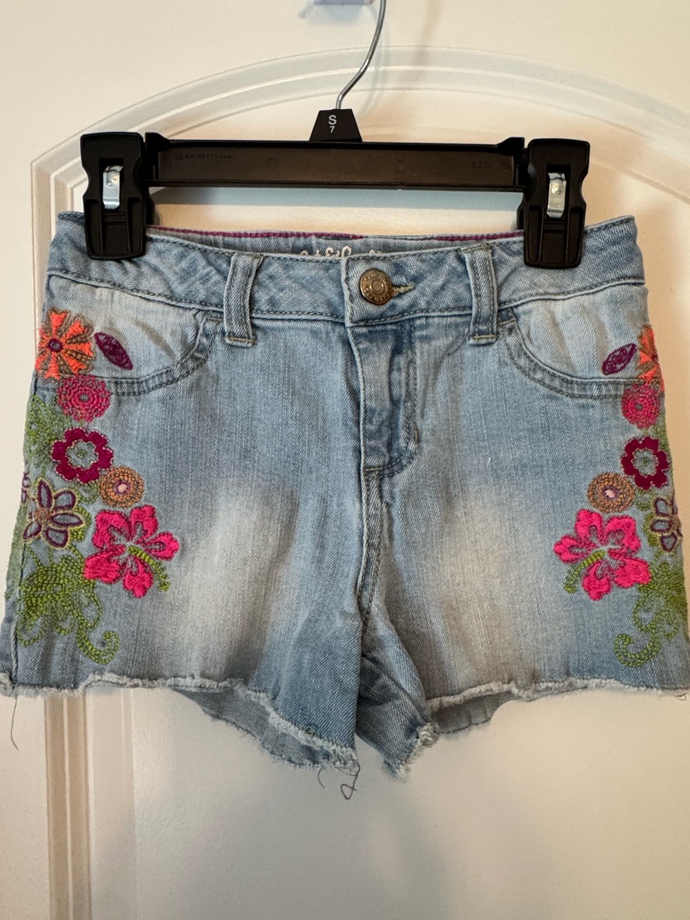 Cat & Jack Embroidered Jean Shorts